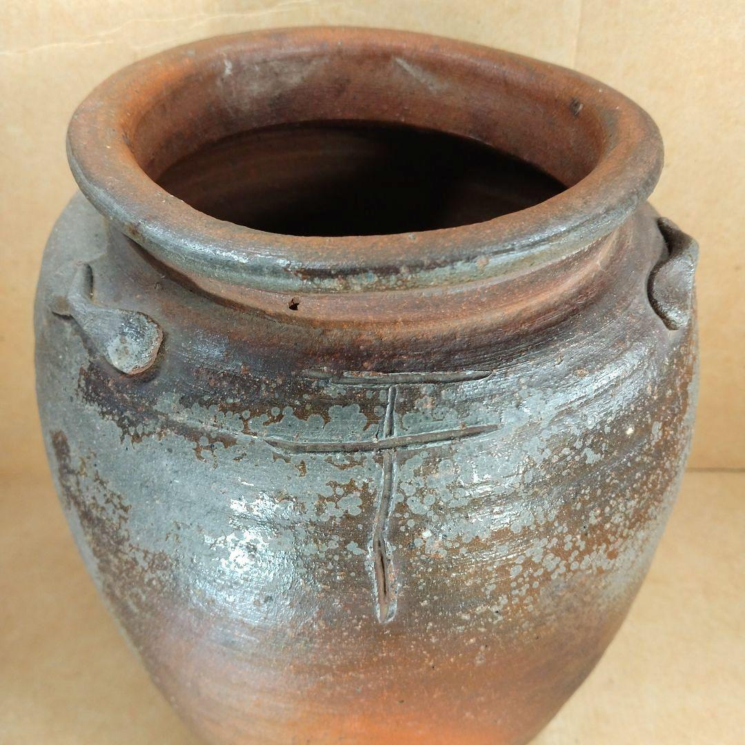 ボチャ【本物保証】古備前三耳種壷 桃山時代 古備前鑑定委員会鑑定書付≪干≫