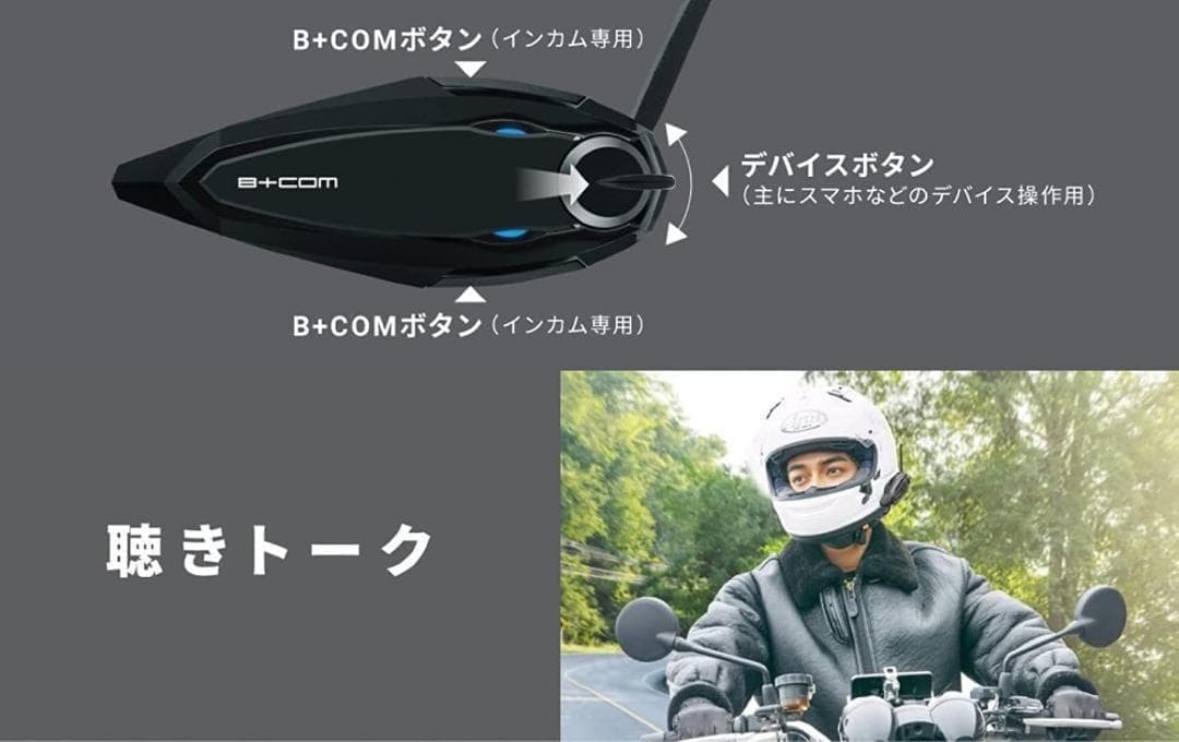 ビーコム SB6XR シングルユニット1台　インカム「6人同時通話対応モデル」