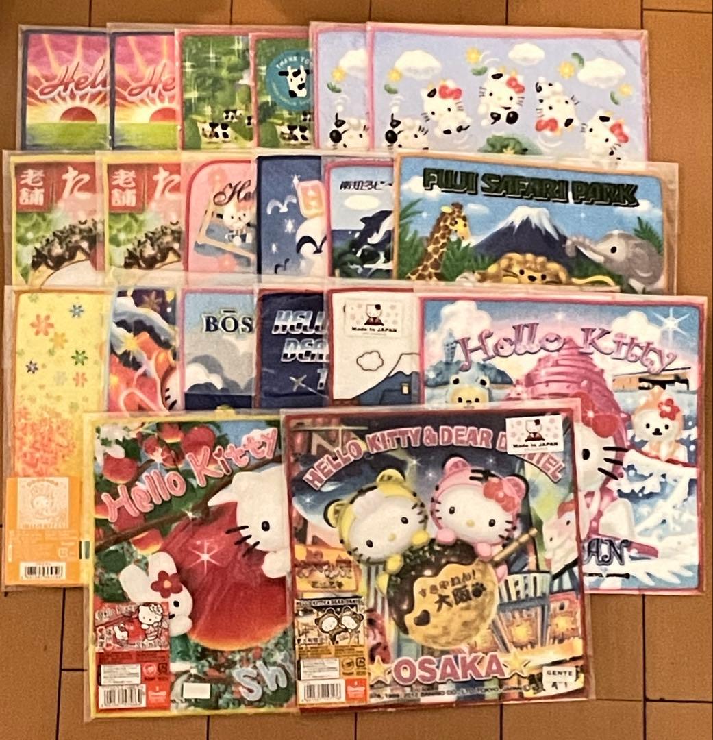 あまり(ヨ　ヨ) 専用 キティご当地ハンドタオル 20枚