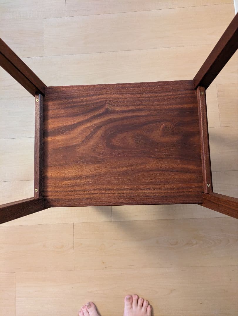 2日間限定　サイドテーブル　チーク　無垢材　ビンテージ家具