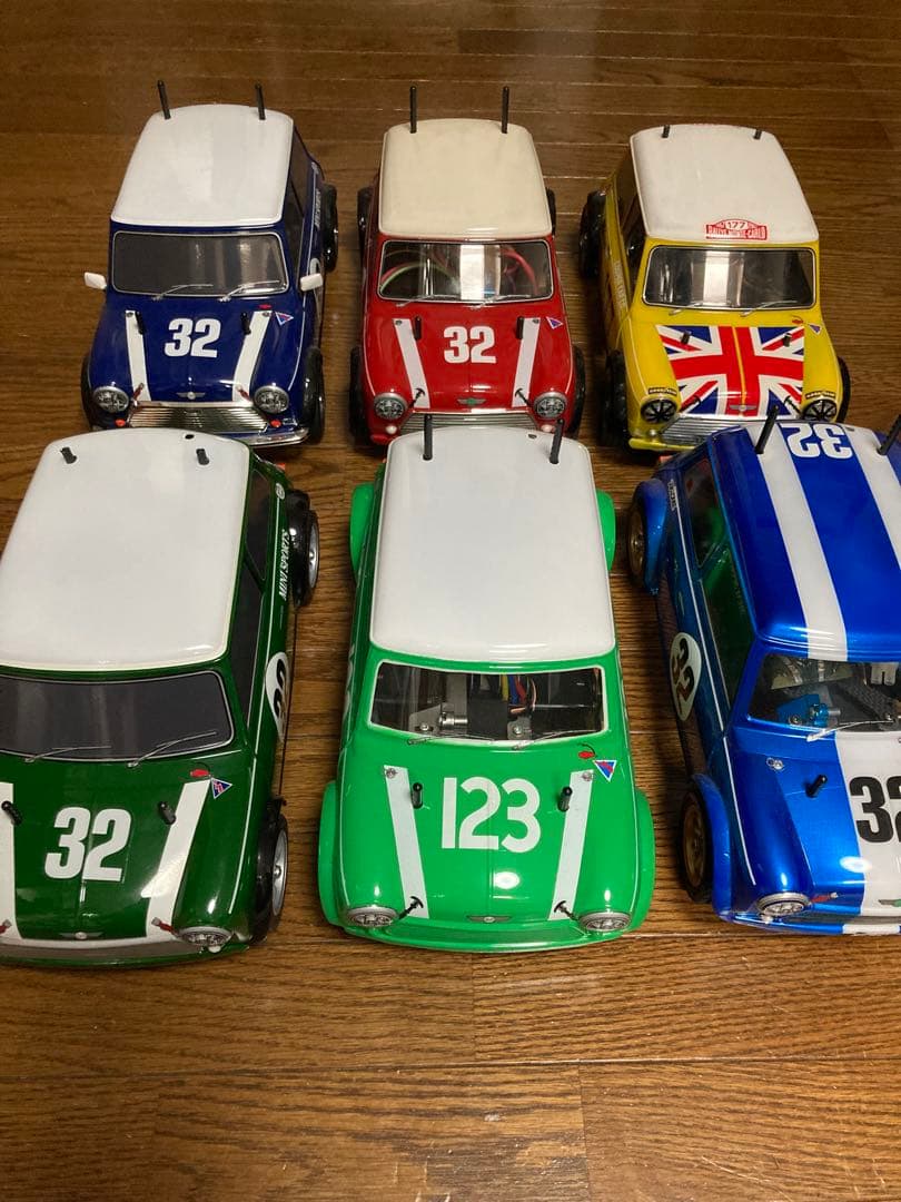 【タミヤRCカー】1/10ローバーミニクーパークーパー未走行品•メカ、プロポ付き