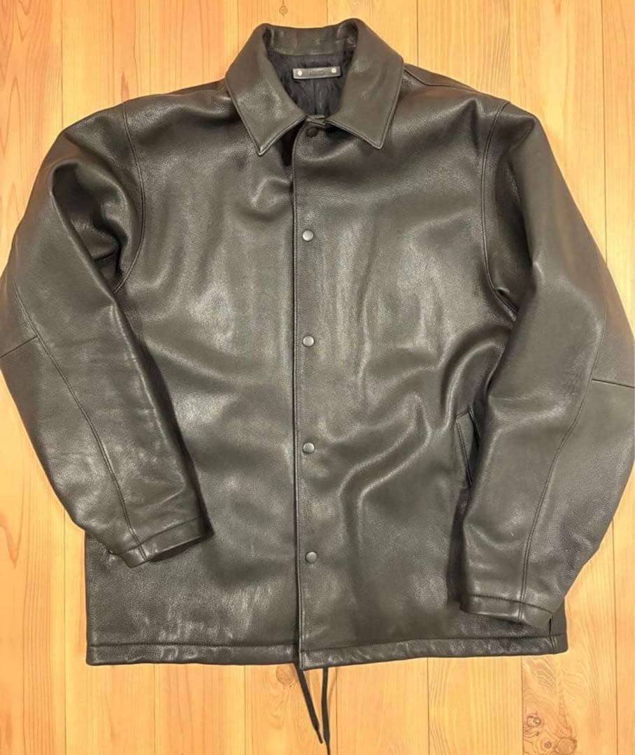 マインデニム　Sheep Leather Coach JK BLK