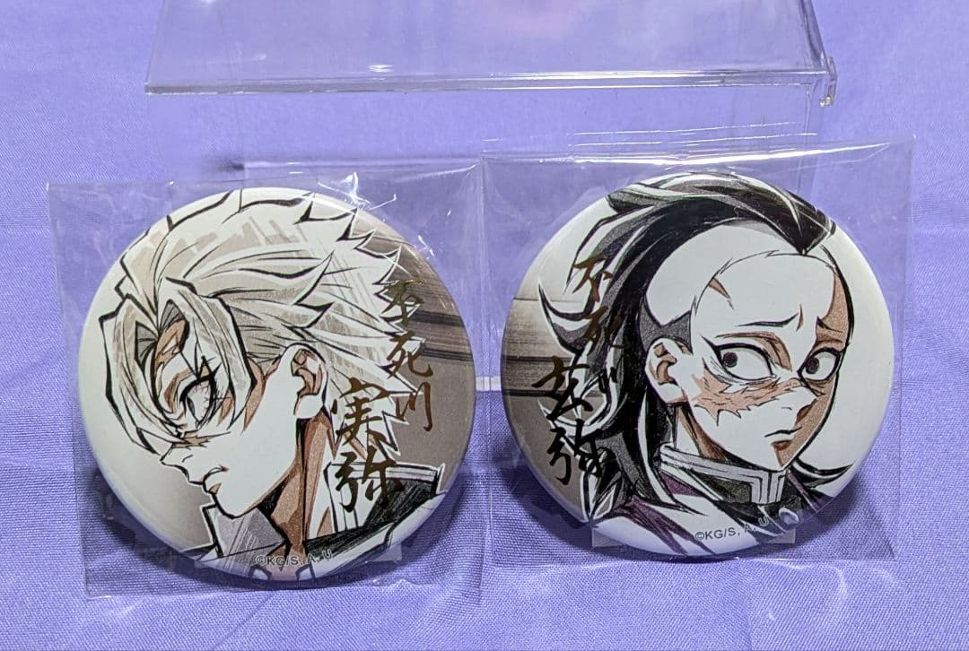 WEBSHOPくじ C賞缶バッジ 不死川兄弟