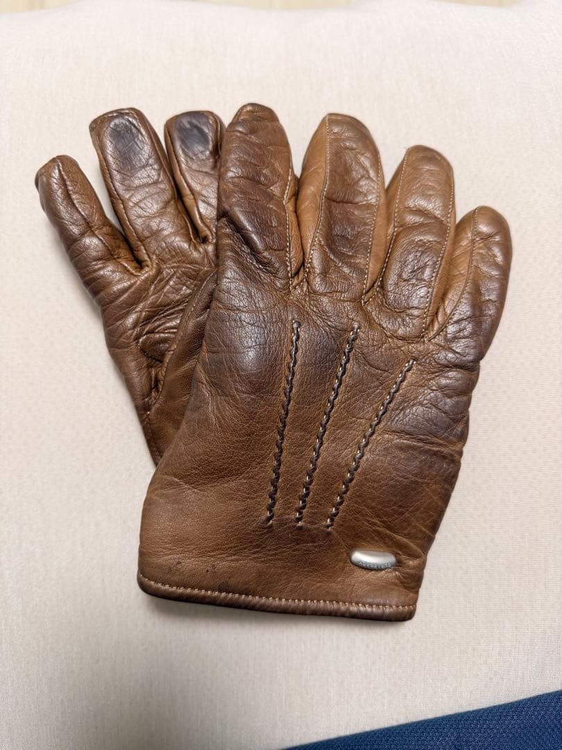 OUR LEGACY 24AW HIS GLOVES レザー　BROWNサイズM