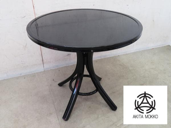 秋田木工■T-130■ダイニングテーブル■曲木■ブナ材+ナラ材突板■9.3万円■