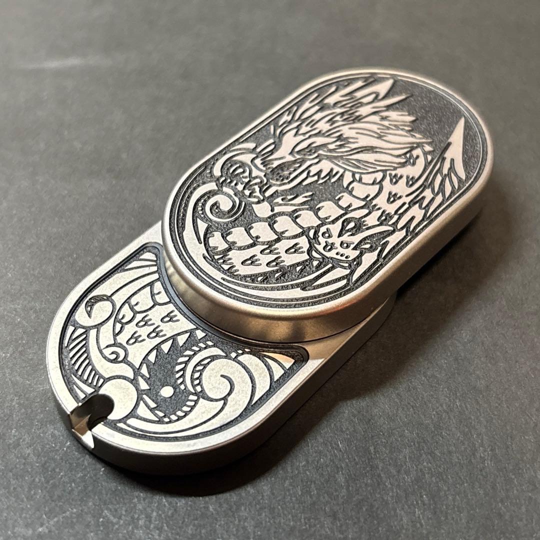 金属製 ドラゴンフィジェットトイ EDC ハンドスピナー
