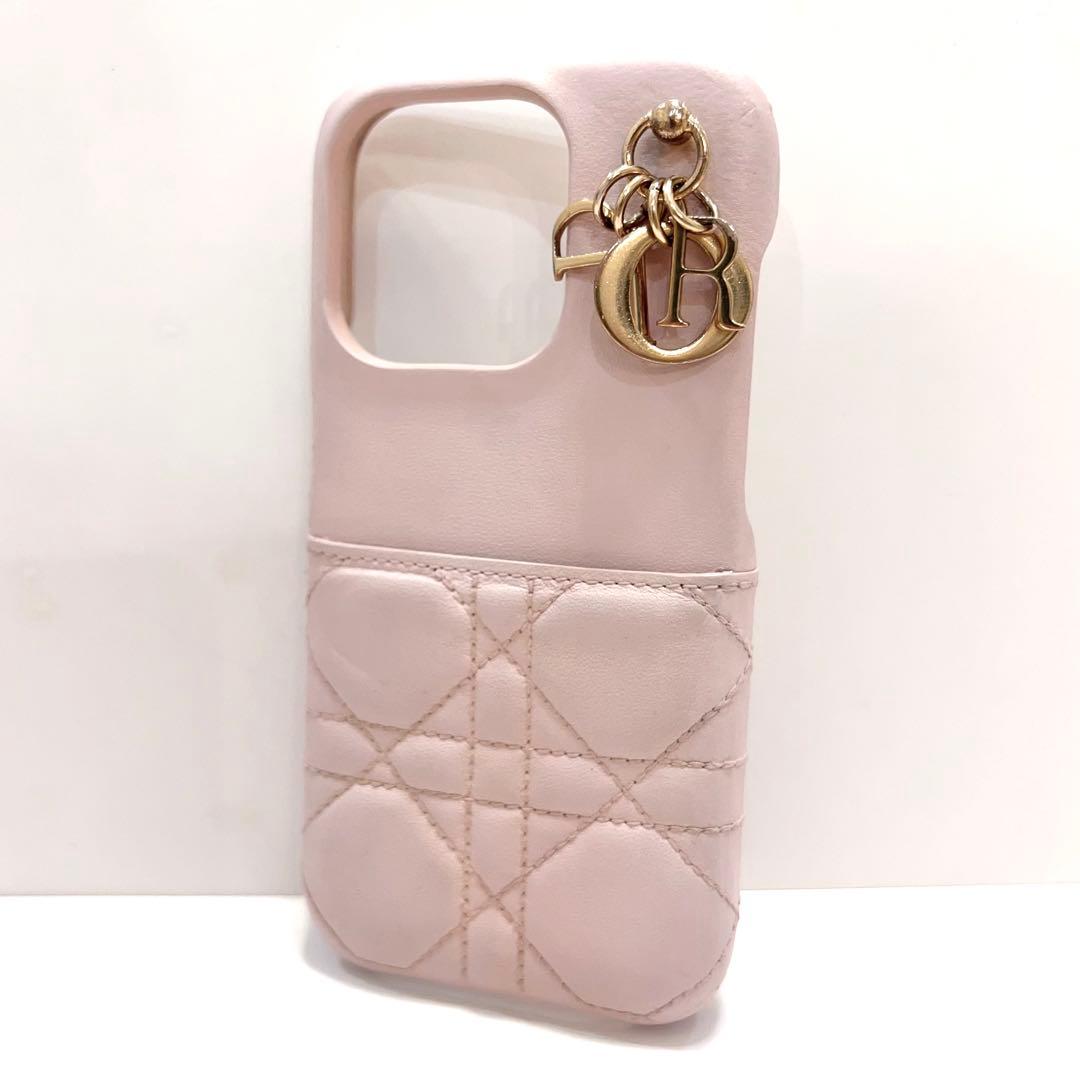 クリスチャンディオール iPhone15 Pro スマホ カナージュ ピンク