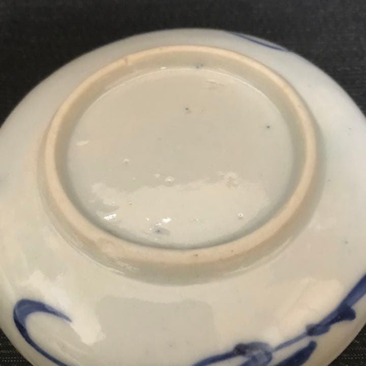 図変わり印判　書籍　掲載品同手　珍品「文明開花飛脚図皿」二枚揃い　本物保証