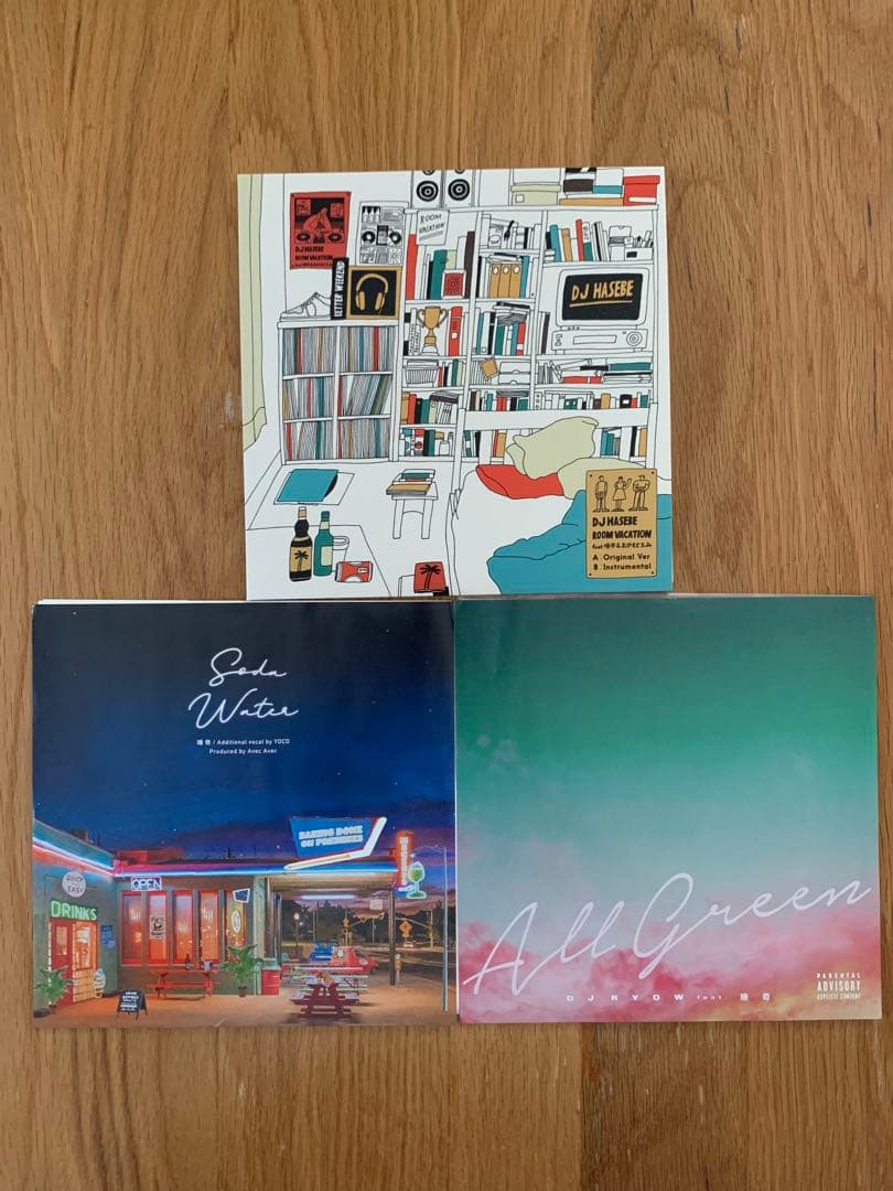 唾奇 7インチ3枚セット Soda/AllGreen/Room Vacation