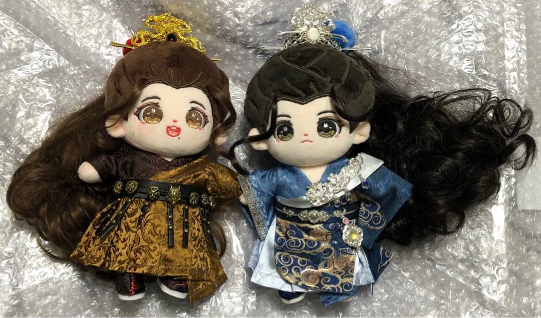 絶版レア　王一博　肖戦　肖战　ぬいぐるみ　20cm  本体ペア＋ウィッグ+古装