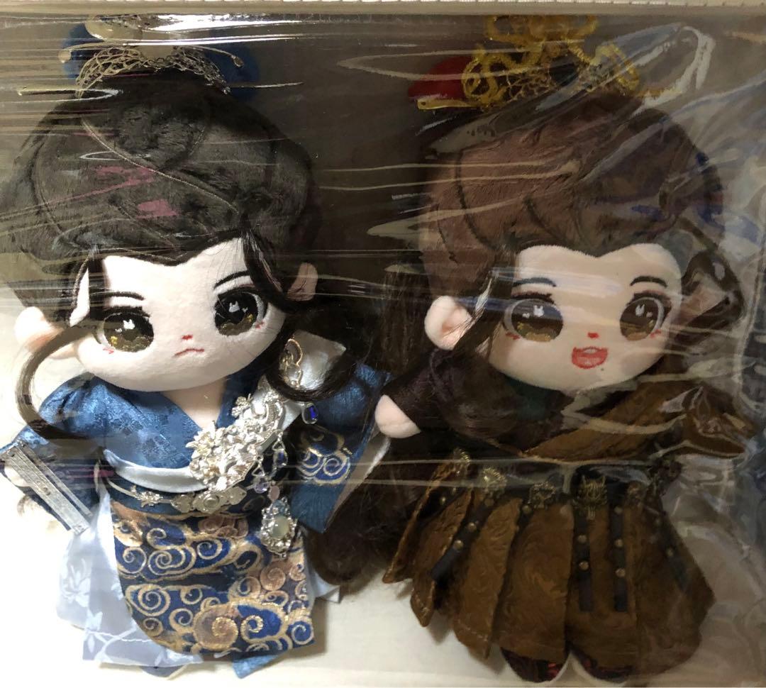 絶版レア　王一博　肖戦　肖战　ぬいぐるみ　20cm  本体ペア＋ウィッグ+古装