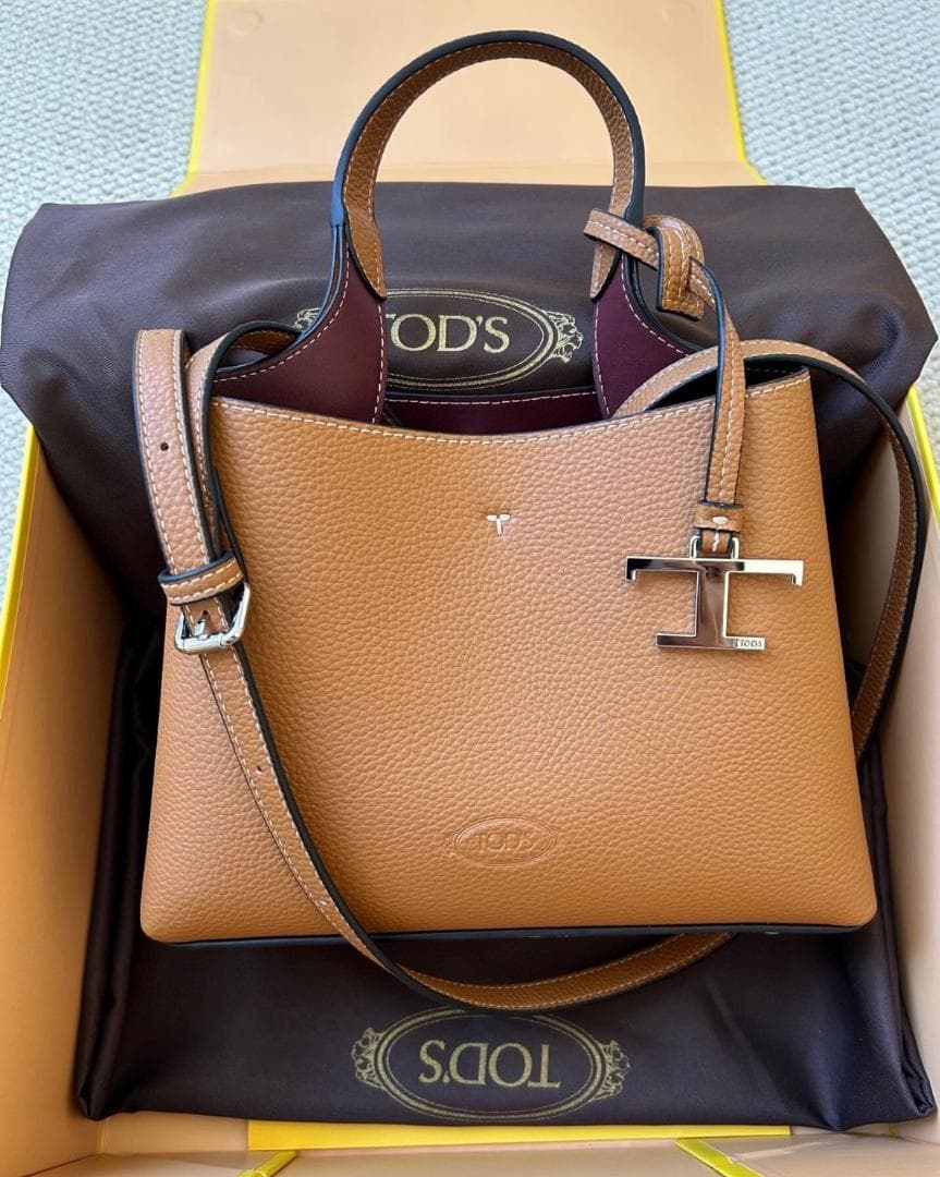 極美品！ブラウン レザー ショルダーバッグ