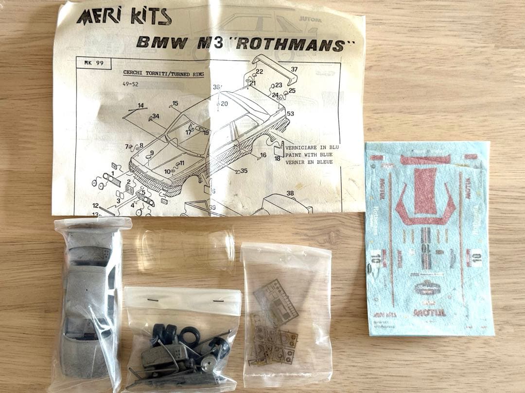 1/43キット メリキット BMW M3 Gr.A TdC 1987