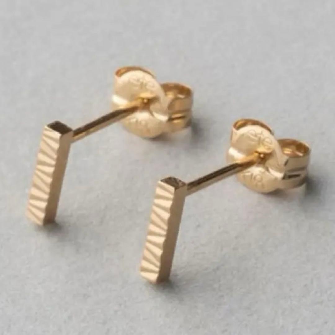 専用 ete k18YG クレールトライアングルカットピアス