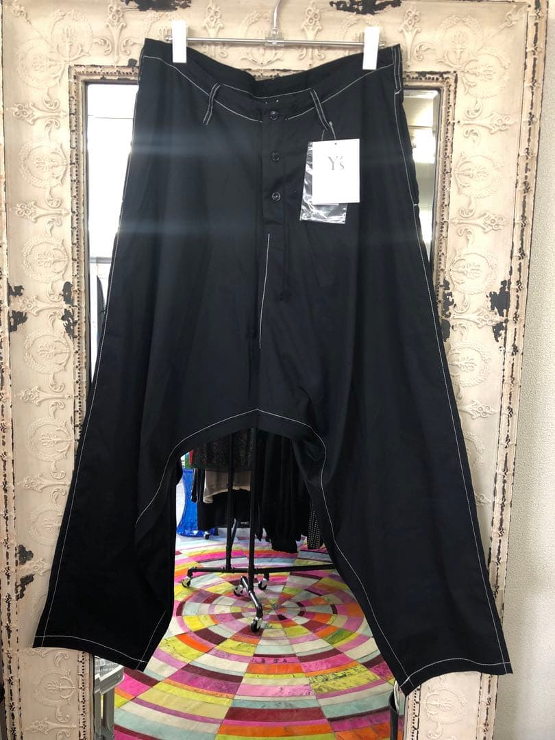 新品未使用タグ付き　Y's ワイズ　サルエルパンツ 黒　M