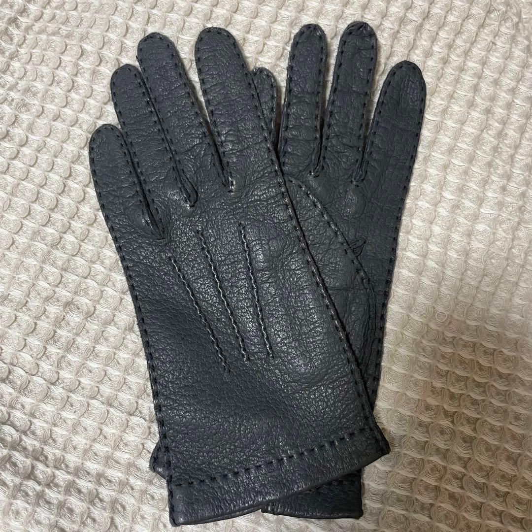 メローラ 手袋 ペッカリー ライトブルー サイズ7