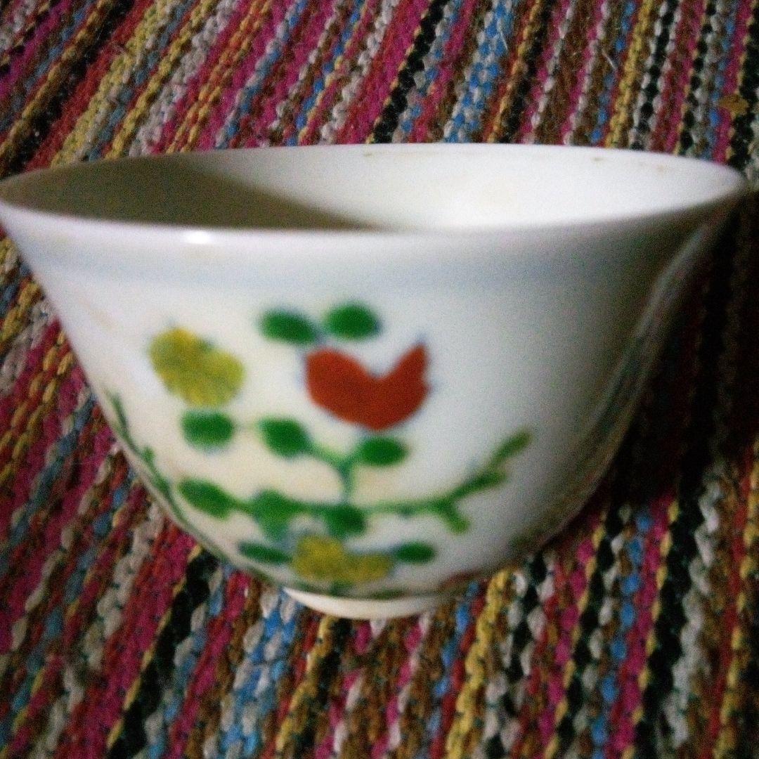 中国陶磁器　明成化　草花椀