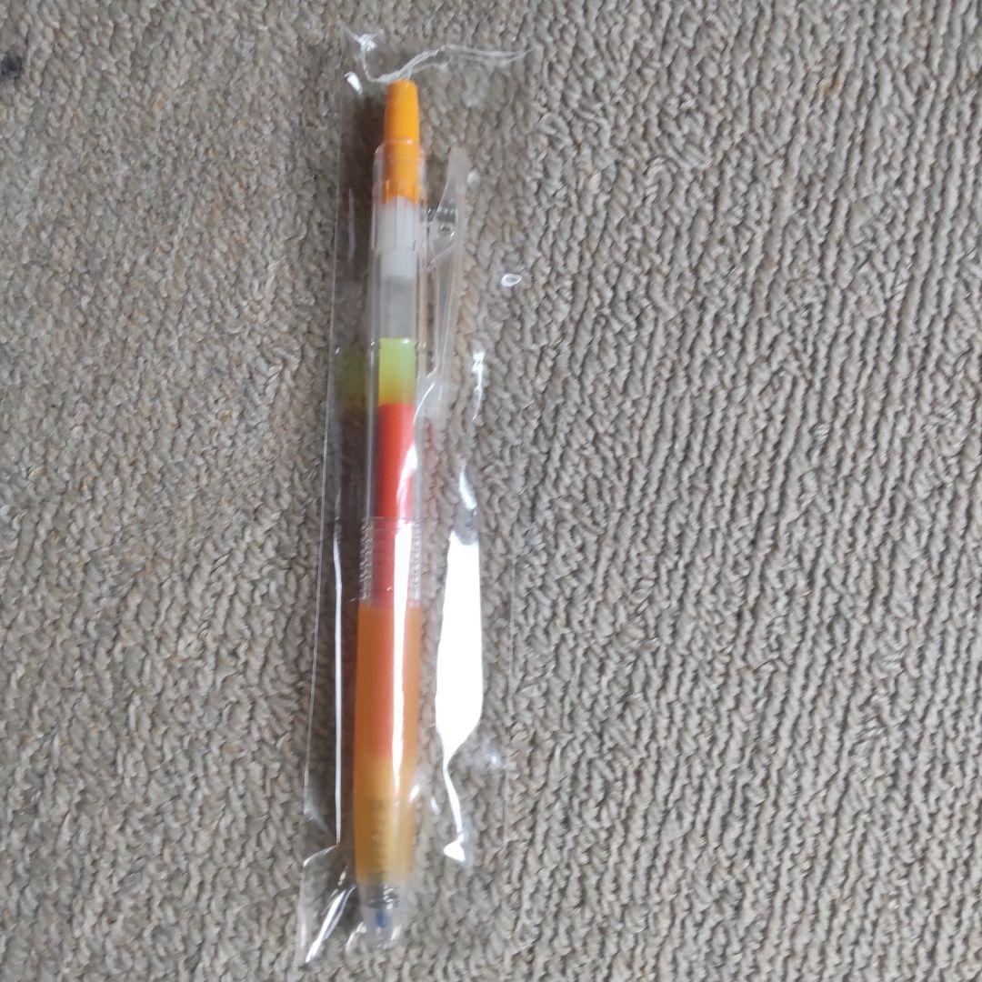 多色ボールペン オレンジ・緑・赤