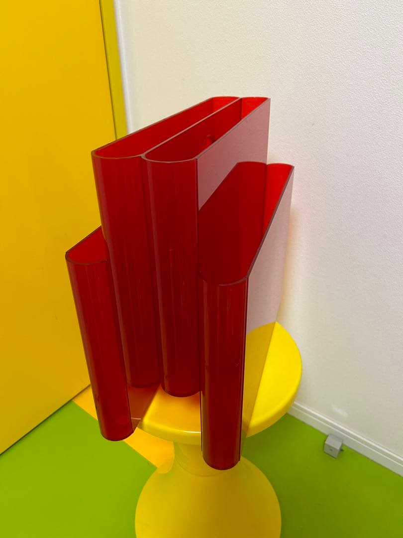 Kartell カルテル ポルタリビステ マガジンラック　オレンジレッド　家具