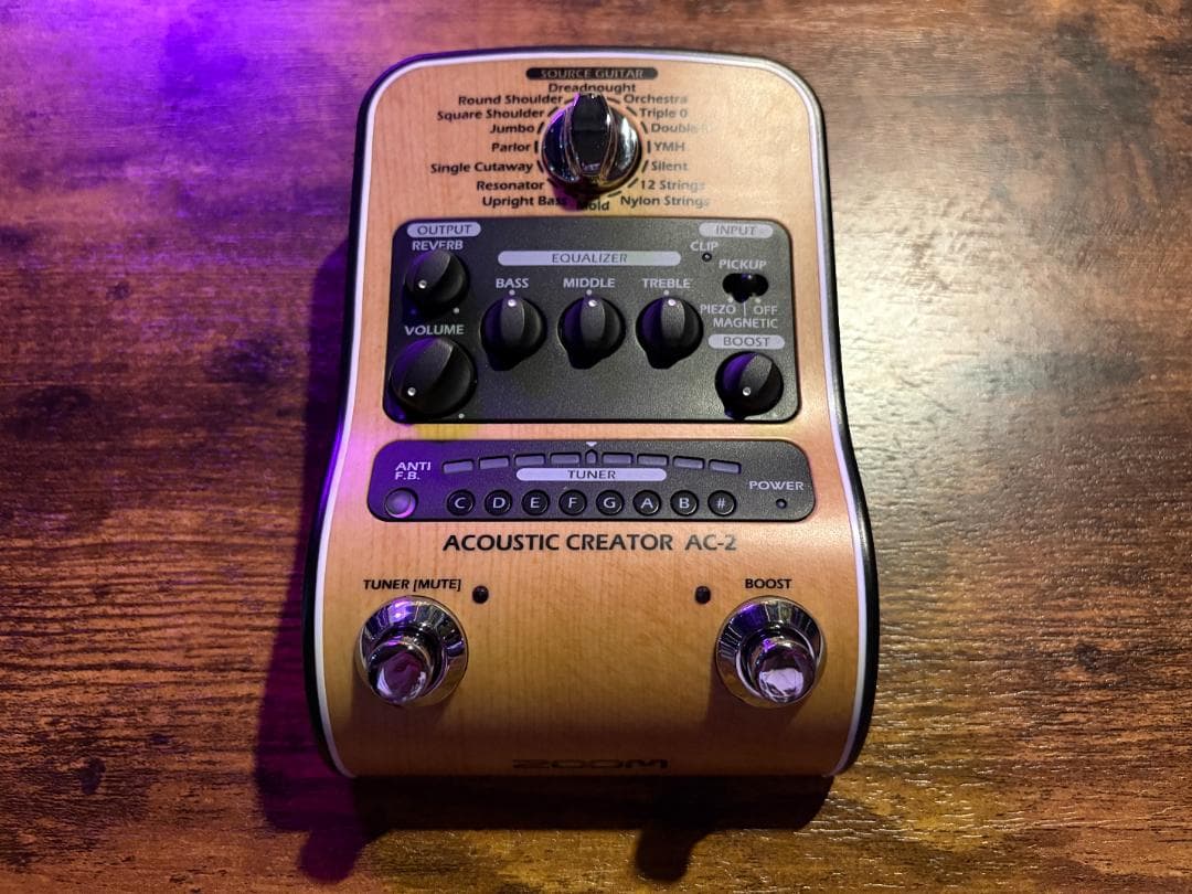 Zoom - AC-2 Acoustic Creator (アコギプリアンプ)