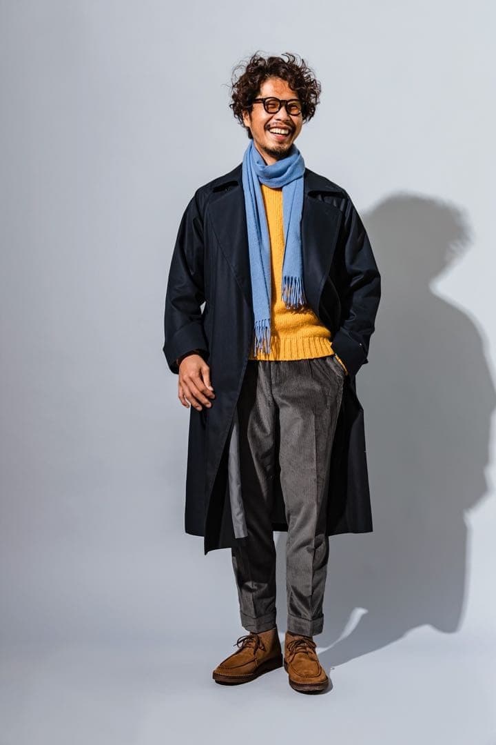 ブリティッシュメイド　ネイビー タイロッケンコート Mサイズ