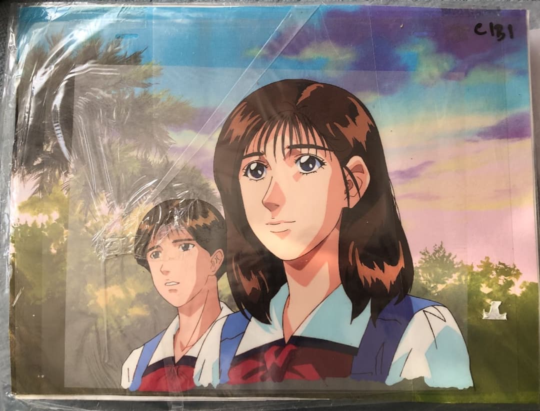 スラムダンク　セル画　背景大判　はるこさん他