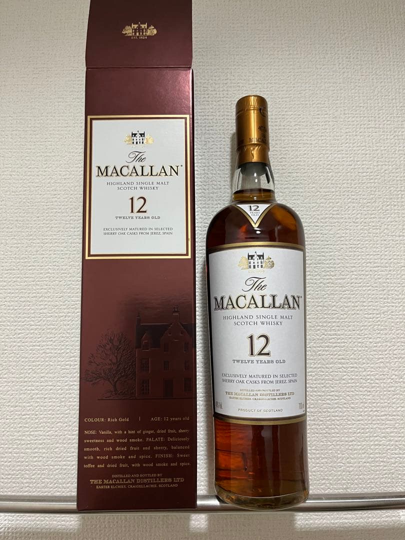 マッカラン12年　旧ボトル 箱付 古酒 MACALLAN シェリーオーク　正規品