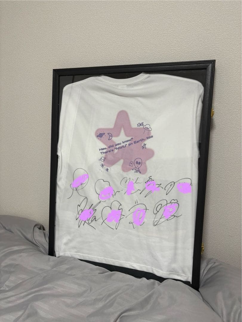 ハッピードロー niziu メンバー 全員 直筆サイン入りTシャツ
