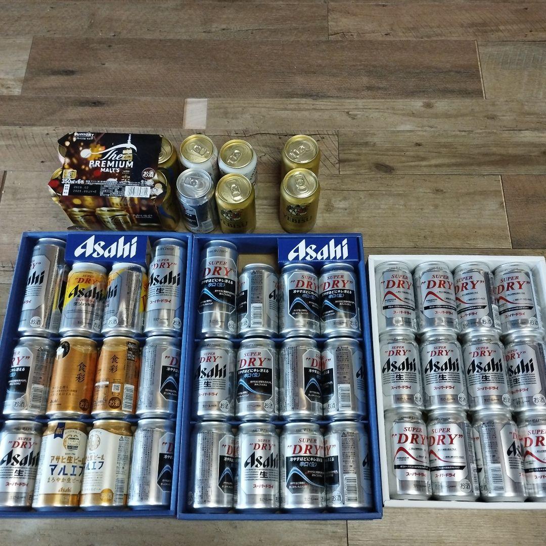 アサヒ スーパードライ プレミアムモルツ　食彩 　エビス　ビール　45本+3本