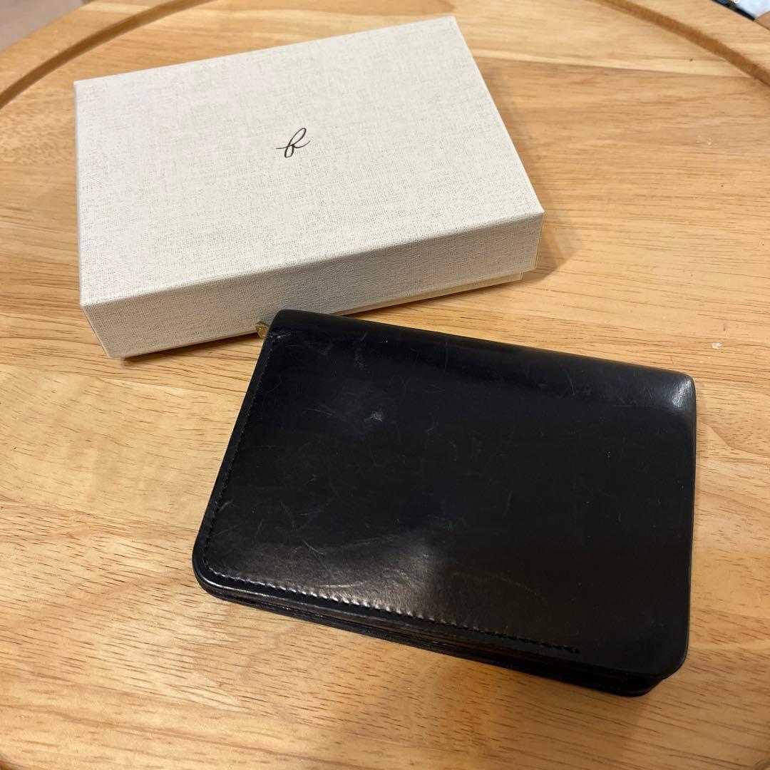 forme short wallet black 二つ折り財布 箱付き