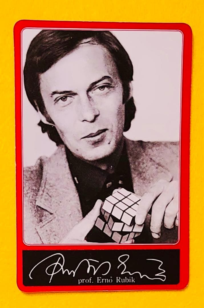 激レア当時物ツクダオリジナルカード博士ルービックキューブ昭和レトロ写真サイン刻印