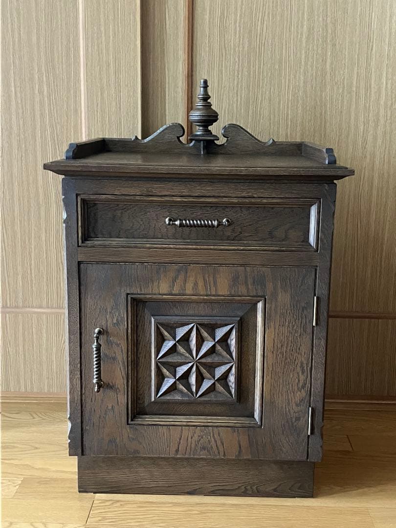 永田良介商店 ナイトテーブル　引き出し　戸袋