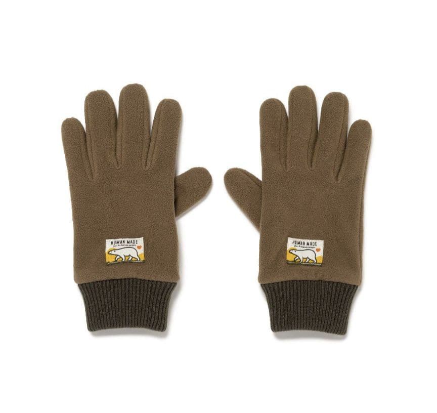 サイズL HUMAN MADE FLEECE GLOVES OLIVE DRAB
