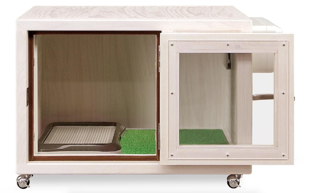 新品未使用｜防音ケージ｜小型犬向け｜キャスター付き｜ヒノキ材｜002