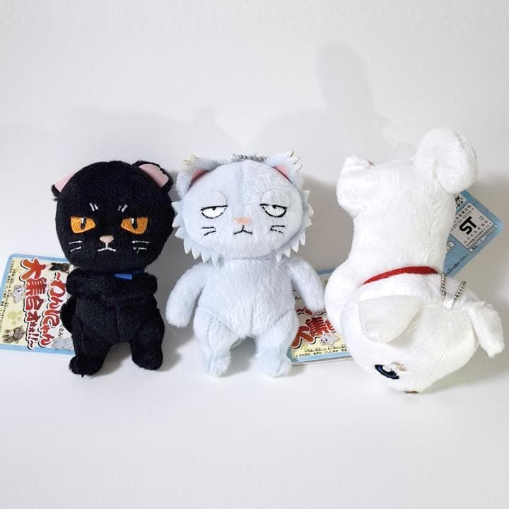 銀魂 わんにゃん大集合 銀時 桂 定春 いぬ ねこ ぬいぐるみ マスコット