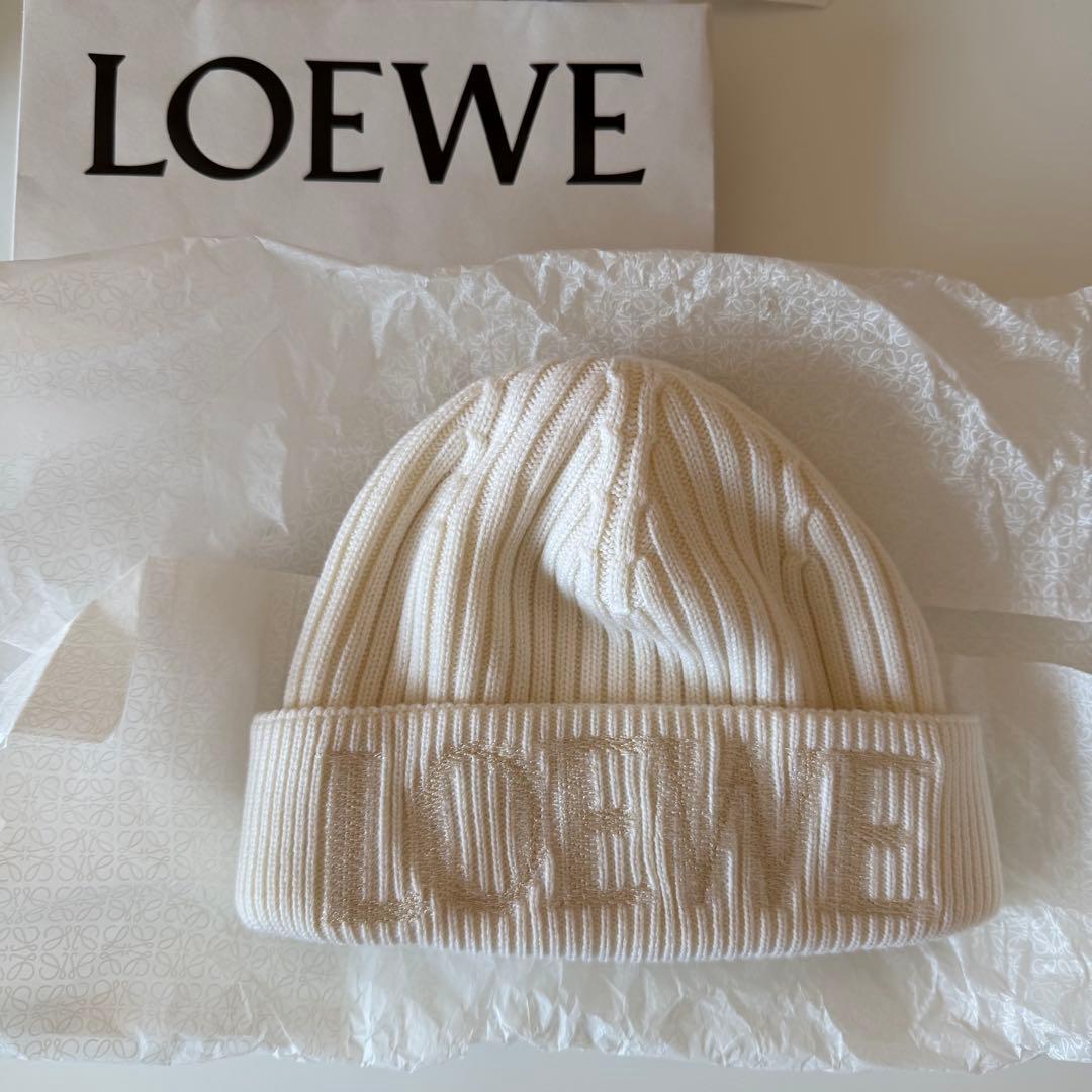LOEWE ニット帽 ビーニー ウール