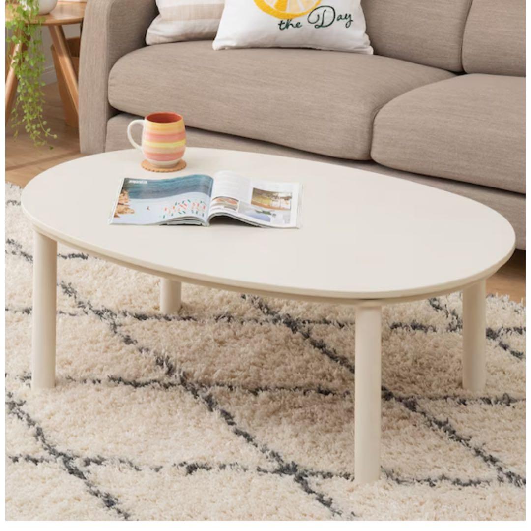 楕円形リビングこたつ(GC22 105 WW)