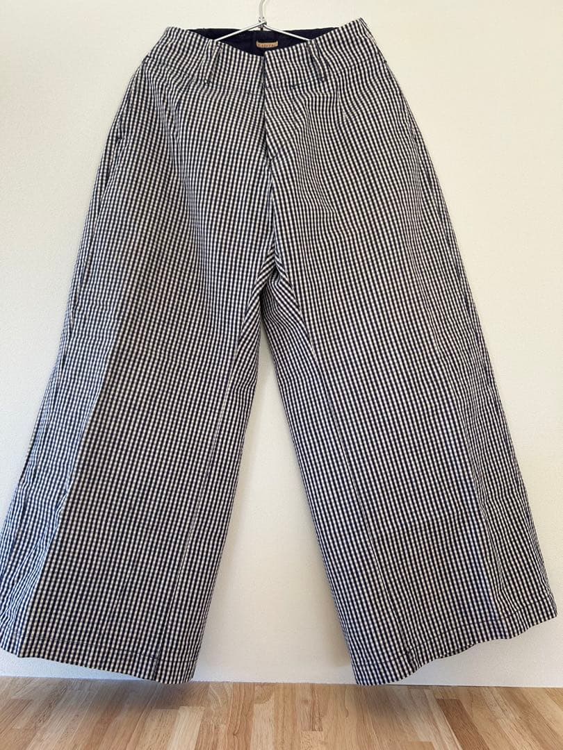 KAPITALチェック柄 ガウチョパンツ
