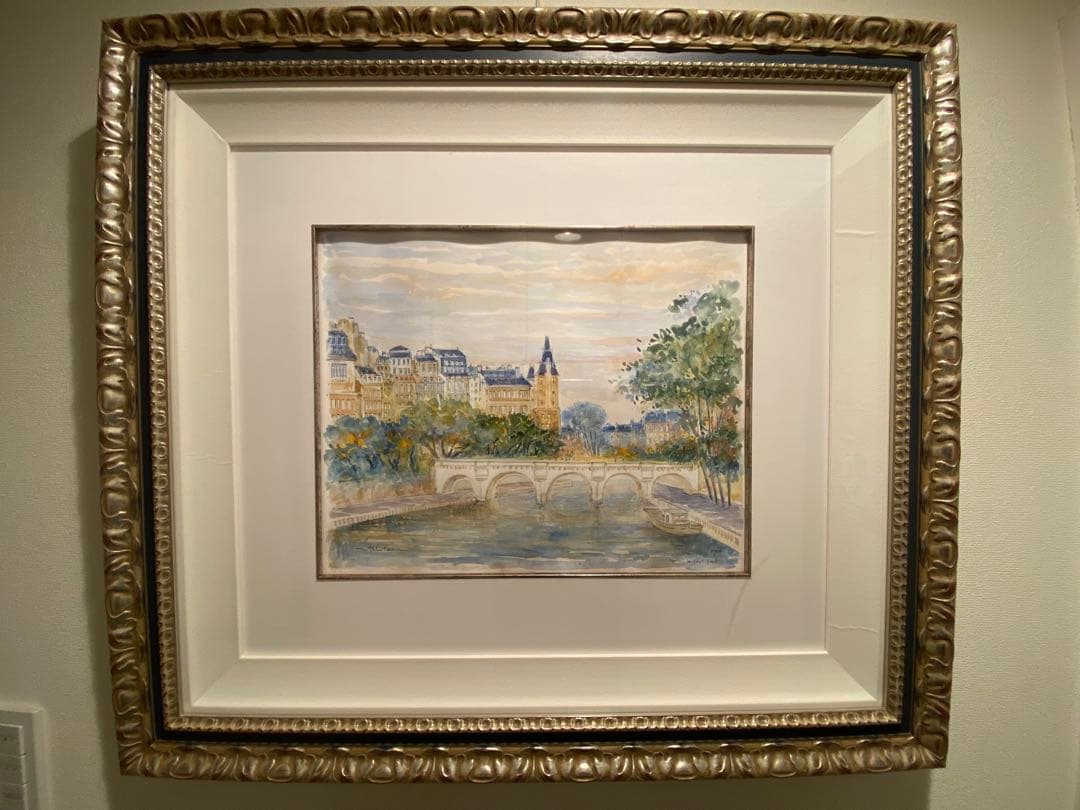 パリ「ポンヌフ」水彩画