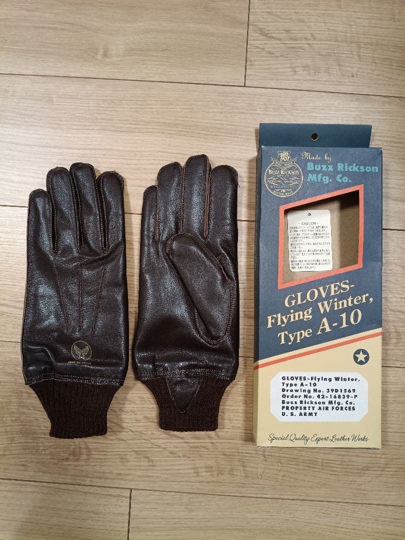 バズリクソンズ レザーグローブ 手袋 A-10 ブラウン