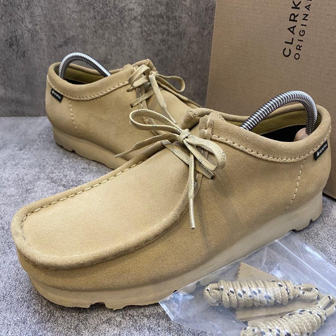 ✨人気✨クラークス CLARKS ワラビーGTX【25.5】メープル 箱替紐付き