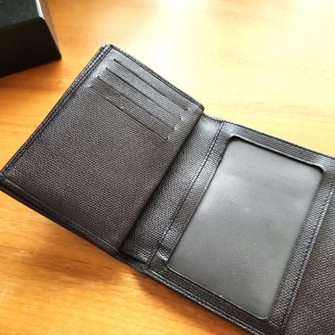 CHANELココボタン 三つ折り財布 ブラックレディース