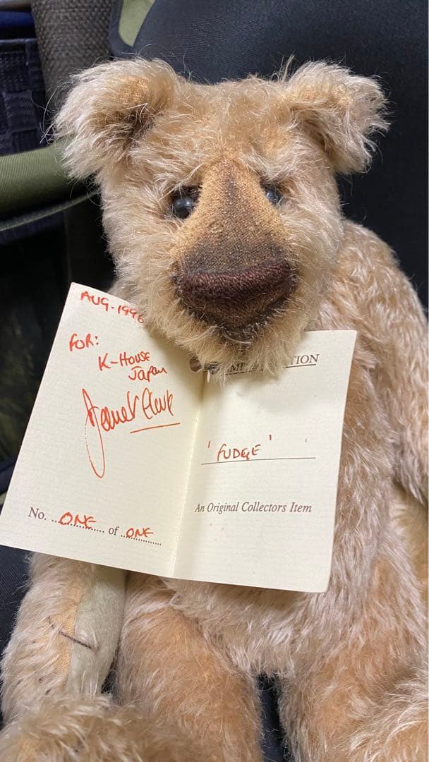 テディベア【世界限定】ジャネットクラーク 【世界限定1体】