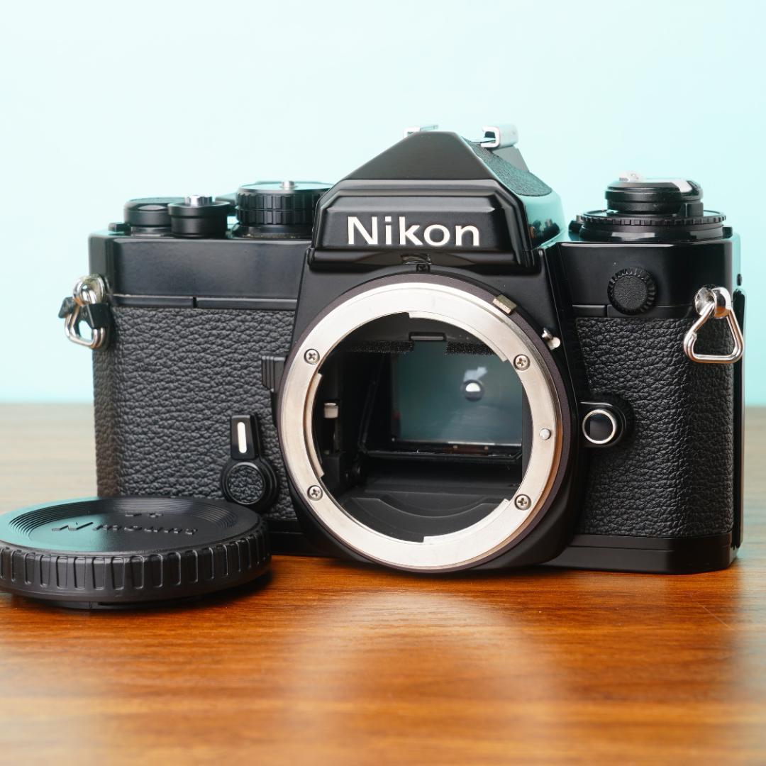 [美品] 完動品◎ニコン FE ブラック フィルムカメラ 防湿庫管理 #78
