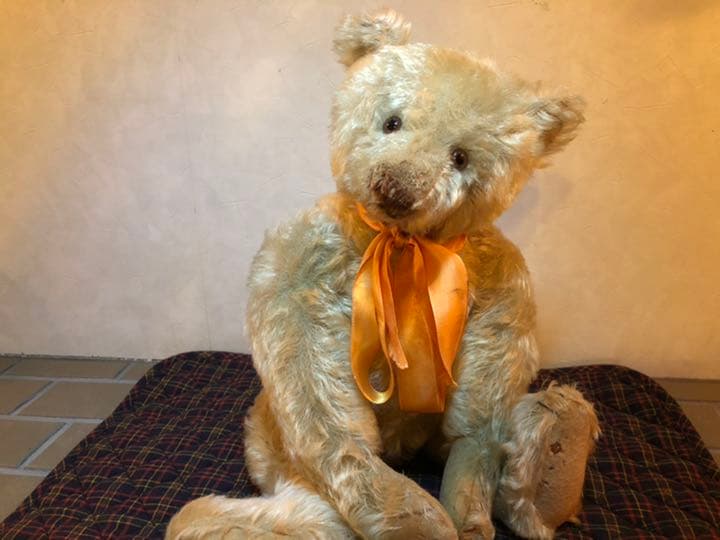 ミドルサイズ　シュタイフ 20年代　ホワイト　アンティーク