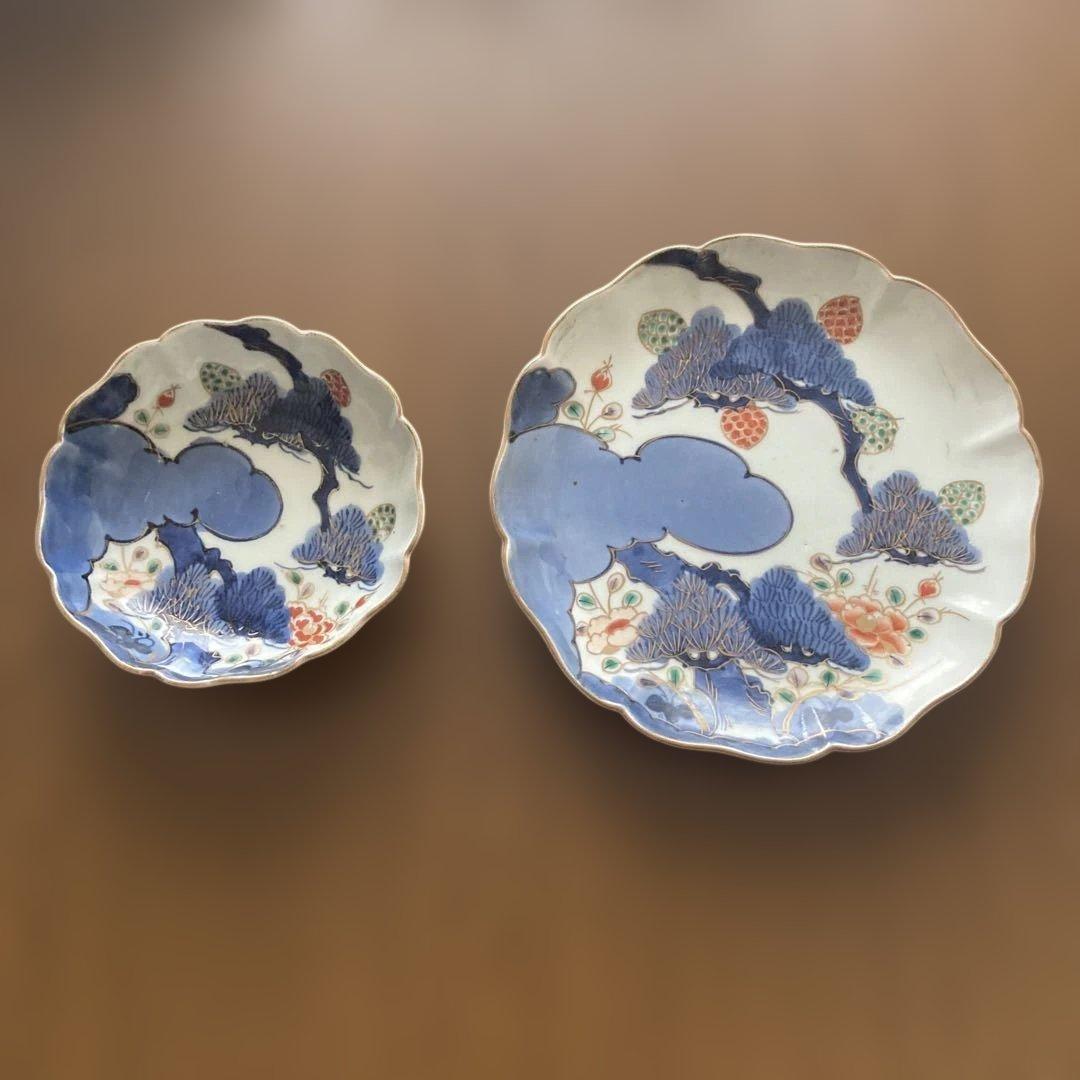 「古伊万里」なます皿・中皿2枚セット