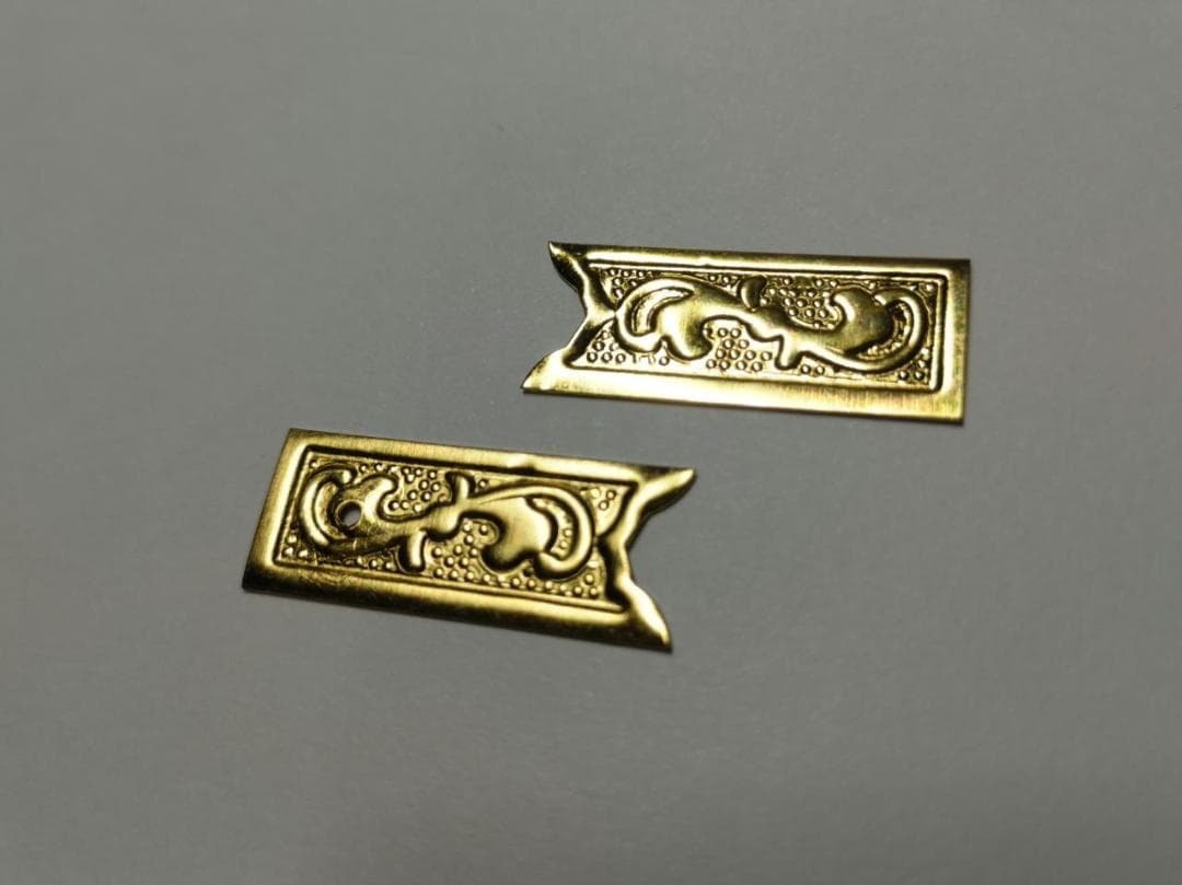 ★特別！☆26ｍｍｘ 100枚【唐草真鍮金具】 神輿、山車、祭り、飾り真鍮金具