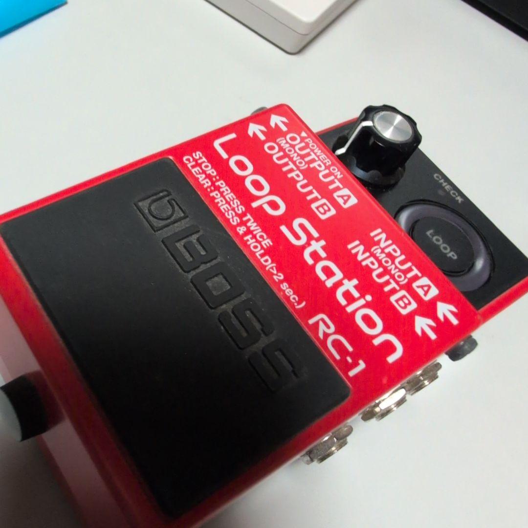 中古品 ギターエフェクター BOSS RC-1 Loop Station レッド