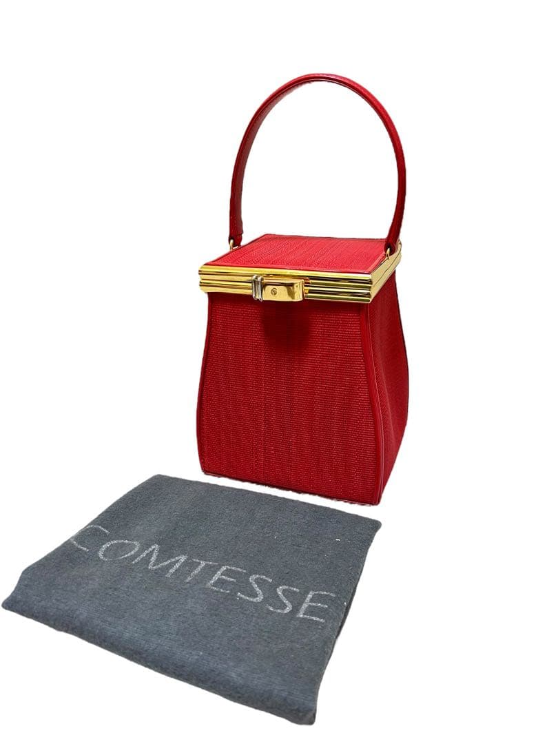 超希少　極美品　COMTESSE ハンドバッグ　パーティーバッグ　ホースヘア