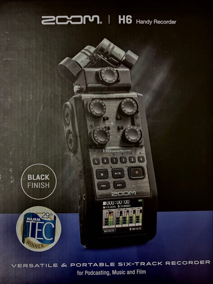 ZOOM H6 BLACK ハンディレコーダー